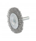 Kartáč kotoučový MASTERTOOL drátěný boční na vrtačku - pletený drát Ø 50 mm 19-9805