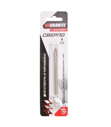 Vrtvrták do skla a obkládaček GRANITE 8*70 mm 2-01-087