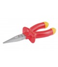 Kleště polokulaté MASTERTOOL rovné s izolovanou rukojetí 160 mm CRV 6150/HRC 50~55 27-2160