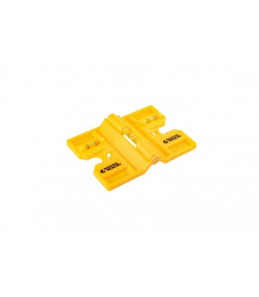 Vodováha pro nastavení sloupků MASTERTOOL 3 libely, 4 magnety 90°-180° 30-0892