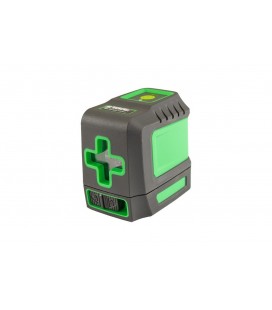 Vodováha laserová MASTERTOOL 30 m ±0, 3 mm/m H110°/V110° ±4° GREEN/510 nm, třída II IP54 АА*2 textilní pouzdro 30-1901