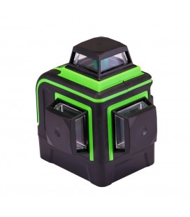 Vodováha laserová MASTERTOOL 10m ±0, 2 mm /m H/V/H+V H360°/2*V360° ±3° GREEN/510 nm třída II IP54 Li-ion/АА*3 textilní pouzdro 3