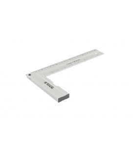 Úhelník truhlářský hliníkový MASTERTOOL 250 mm, libely 0, 5 mm/m 0, 03° 30-4250
