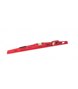 Vodováha litinová MASTERTOOL 60 cm se zrcadlem 2 libely 0, 5 mm/m 0, 03° 33-0602