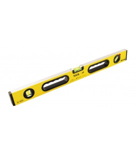Vodováha hliníková MASTERTOOL PROFI stavební 60 cm 3 libely 0, 5 mm/m 0, 03° gumový úchyty 36-0603