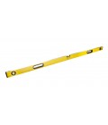 Vodováha hliníková MASTERTOOL PROFI stavební 150 cm 3 libely 0, 5 mm/m 0, 03° gumový úchyty 36-1503