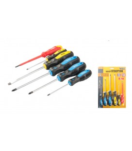 Šroubováky sada MASTERTOOL 6 ks PH0*75/PH1*100/PH2*125/SL3*75/SL6*125/SL4*100 - 1000V 40-1146