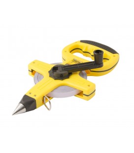 Svinovací měřící pásmo MASTERTOOL geodetický 30 m*13 mm, kovová páska 67-3013