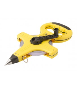 Svinovací měřící pásmo MASTERTOOL geodetický 50 m*13 mm, kovová páska 67-5013