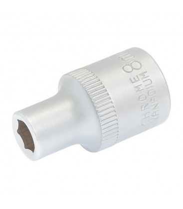 Hlavice nástrčná 6-hranná MASTERTOOL 1/2" 8 mm L 40 mm CRV 78-0008