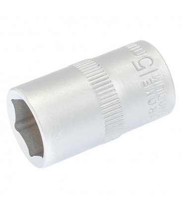 Hlavice nástrčná 6-hranná MASTERTOOL 1/2" 15 mm L 40 mm CRV 78-0015