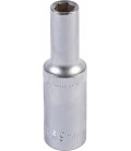 Hlavice nástrčná prodloužená 6-hranná MASTERTOOL 1/2" 9 mm L 78 mm CRV 78-0509