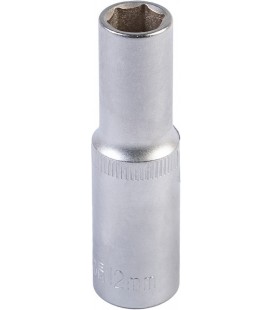Hlavice nástrčná prodloužená 6-hranná MASTERTOOL 1/2" 12 mm L 78 mm CRV 78-0512
