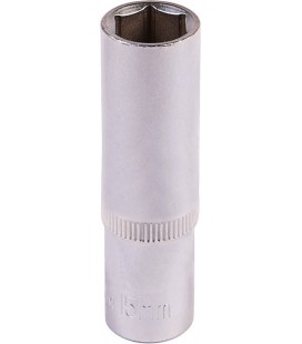 Hlavice nástrčná prodloužená 6-hranná MASTERTOOL 1/2" 15 mm L 78 mm CRV 78-0515