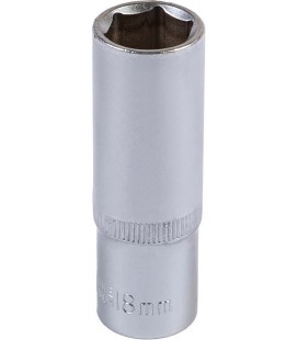 Hlavice nástrčná prodloužená 6-hranná MASTERTOOL 1/2" 18 mm L 78 mm CRV 78-0518