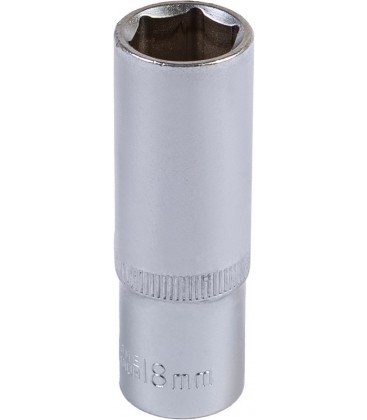 Hlavice nástrčná prodloužená 6-hranná MASTERTOOL 1/2" 18 mm L 78 mm CRV 78-0518