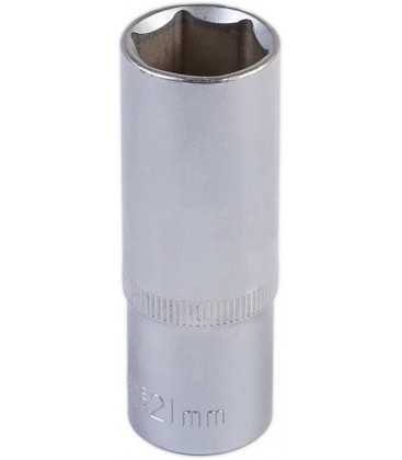 Hlavice nástrčná prodloužená 6-hranná MASTERTOOL 1/2" 21 mm L 78 mm CRV 78-0521