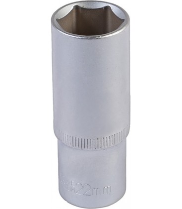 Hlavice nástrčná prodloužená 6-hranná MASTERTOOL 1/2" 22 mm L 78 mm CRV 78-0522