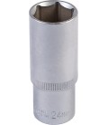 Hlavice nástrčná prodloužená 6-hranná MASTERTOOL 1/2" 24 mm L 78 mm CRV 78-0524