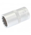 Hlavice nástrčná 12hranná MASTERTOOL 1/2" 15mm L 40mm CRV 78-0615