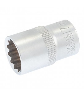 Hlavice nástrčná 12hranná MASTERTOOL 1/2" 17 mm L 40 mm CRV 78-0617