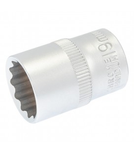 Hlavice nástrčná 12hranná MASTERTOOL 1/2" 19 mm L 40 mm CRV 78-0619