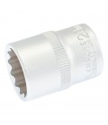 Hlavice nástrčná 12hranná MASTERTOOL 1/2" 20 mm L 40 mm CRV 78-0620