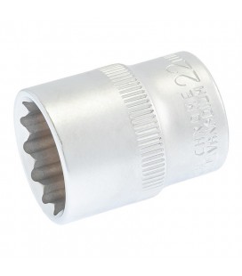 Hlavice nástrčná 12hranná MASTERTOOL 22mm L 40mm CRV 78-0622