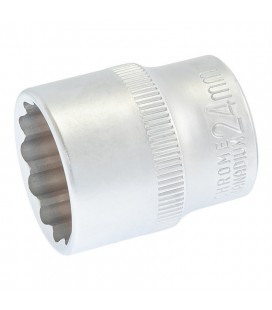 Hlavice nástrčná 12hranná MASTERTOOL 1/2" 24 mm L 40 mm CRV 78-0624
