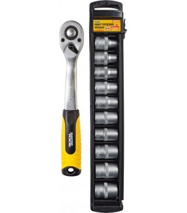 Sada hlavic nástrčných MASTERTOOL 19 mm CRV ráčna 72Т 11 ks 78-1311