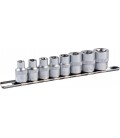 Sada nástrčných hlavic MASTERTOOL 3/8" E-TORX E8-E20 8 ks 78-3808