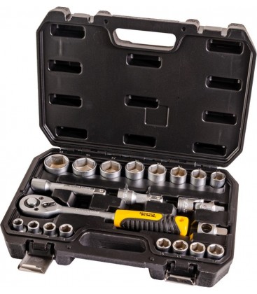 Sada hlavic nástrčných MASTERTOOL 1/2" 10-32 mm CRV ráčna 72Т 21 ks 10-32 mm CRV ráčna 72Т 21 ks 78-4021