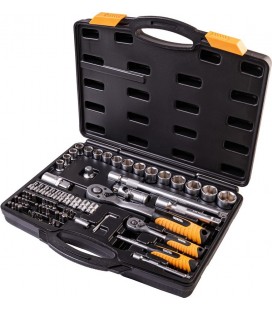 Sada hlavic nástrčných MASTERTOOL PROFI 1/4" - 1/2" CRV ráčna 72Т 72 ks - 1/2" CRV ráčna 72Т 72 ks CRV ráčna 72Т 72 ks 78-5072-P