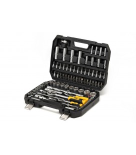Sada nástrčných hlavic MASTERTOOL 1/4" - 1/2" CrV ráčna 72Т 94 ks 78-5094