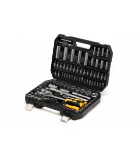 Sada nástrčných hlavic MASTERTOOL 1/4" - 1/2" CrV ráčna 72Т 108 ks 78-5108