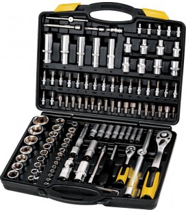 Sada hlavic nástrčných MASTERTOOL PROFI 1/4" - 1/2" CRV ráčna 72Т 111 ks 78-5111