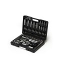 Sada nástrčných hlavic MASTERTOOL 1/4" - 1/2" CrV ráčna 24Т 108 ks 78-7108