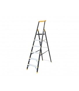 Žebřík schůdkový hliníkový MASTERTOOL 6 kovové stupňů h 1282 mm max. 150 kg 79-1206