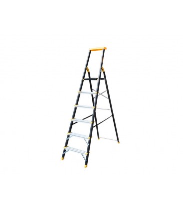 Žebřík schůdkový hliníkový MASTERTOOL 6 kovové stupňů h 1282 mm max. 150 kg 79-1206