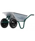 kolečko stavební / zahradní MASTERTOOL D-12 100 l/200kg, dvě kola PN 3, 5*8 Ø 37cm 79-9853