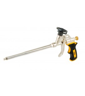 Pistole pro montážní pěnu CM16 MASTERTOOL 165 mm celokovová, tryska a část pro uchycení nádoby teflonovým povlakem 81-8675