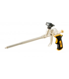 Pistole pro montážní pěnu CM18 MASTERTOOL 180 mm celokovová, tryska a část pro uchycení nádoby teflonovým povlakem 81-8676