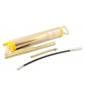 Pistole mazací ruční MASTERTOOL maznice 500 ml, ohebná hadice, ohnutá mazací trubice 81-8800