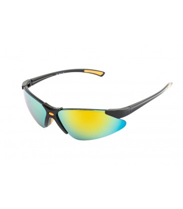 Brýle ochranné MASTERTOOL SPORTLINE GOLD MIRROR proti poškrábání ANTI-SCRATCH, měkký nosní polštářek, protiskluzové bočnice