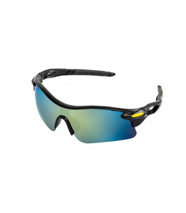 Brýle ochranné MASTERTOOL SPORTLINE GOLD MIRROR panoramatická čočka, protiskluzové bočnice 82-0012