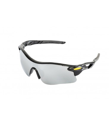 Brýle ochranné MASTERTOOL SPORTLINE SILVER MIRROR panoramatická čočka, protiskluzové bočnice 82-0013