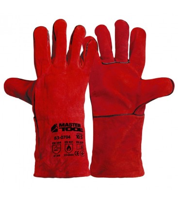 Rukavice svářečské MASTERTOOL červené 10, 5" 83-0704