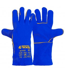 Rukavice svářečské MASTERTOOL modrý 10, 5" 83-0707