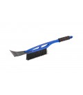 Auto kartáč na sníh MASTERTOOL se škrabkou na led 100 mm BLUE 520 mm 84-0004