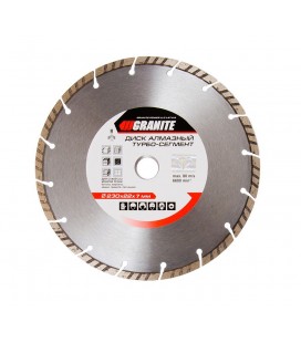 Kotouč diamantový GRANITE SEGMENTED TURBO 230*2, 8 mm 22-24% 6600 ot./min 9-01-230